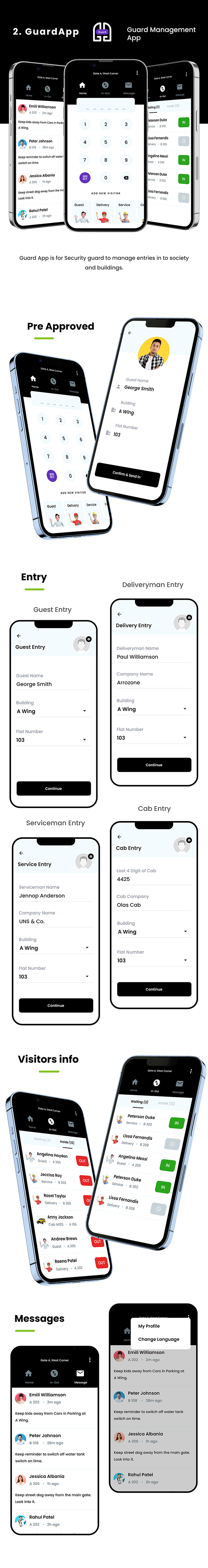 4 App Template | Society Management App + Guard App| Security App | Building Management App Appsgate - 5