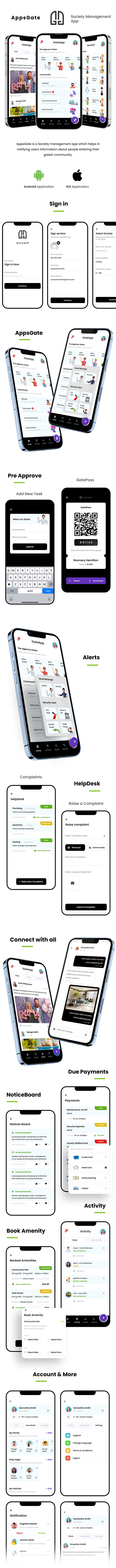 4 App Template | Society Management App | AppsGate - 4