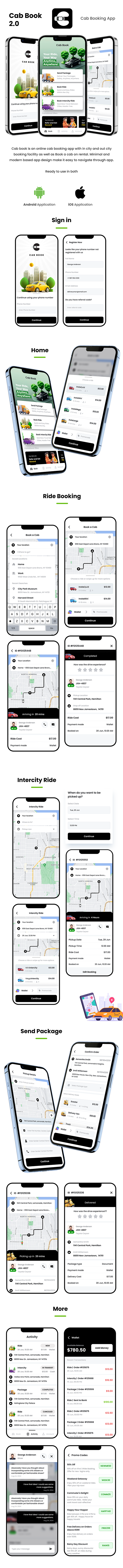 4 App Template| Cab Booking and Package Delivery| Travel & Delivery Service| Ride & Parcel |Cab Book - 5