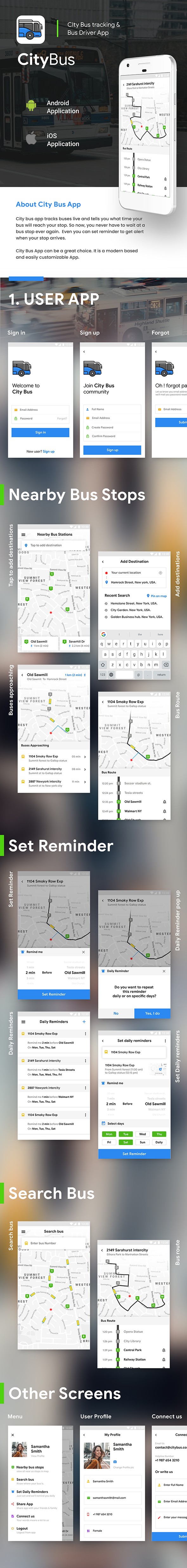 City Bus Tracking App with Driver App in IONIC 3 (Android & iOS App Template) (HTML+CSS files) - 5