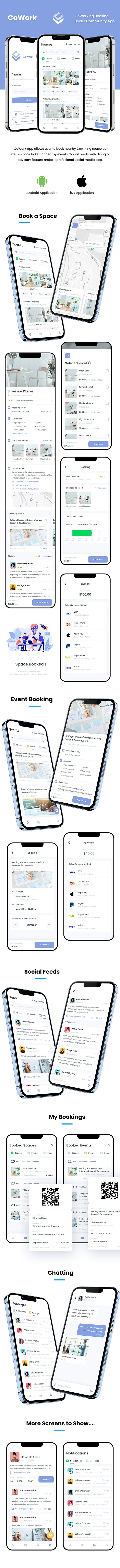 2 App Template | CoWorking Space Booking App | Office On Rent App | Shared office space | Cowork - 3