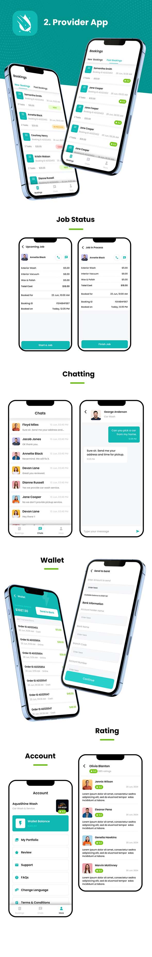 4 App Template | Car Wash Booking & Service Management App Template | Flutter | DeliCarwash - 8