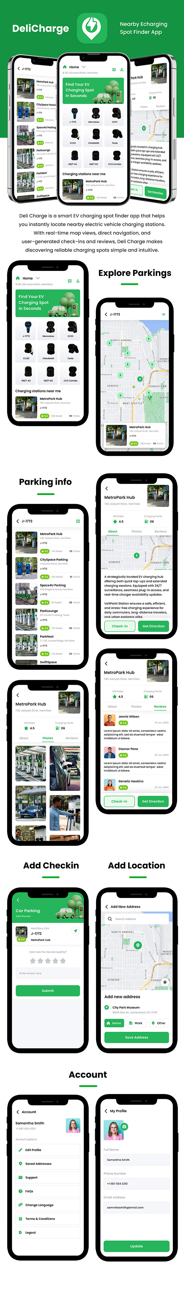 2 App Template | EV Charging Spot Finder | Smart EV Charging Management | IONIC | DeliCharge