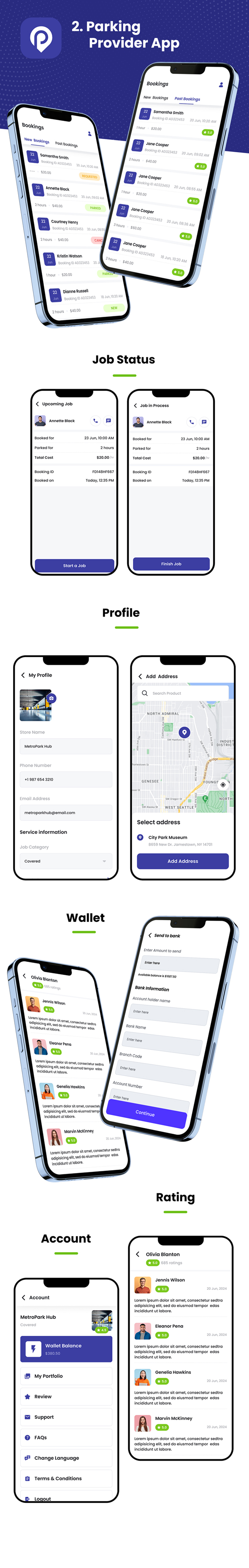 4 App Template| Parking Spot Booking| Smart Parking Management | Space Finder | IONIC | DeliPark