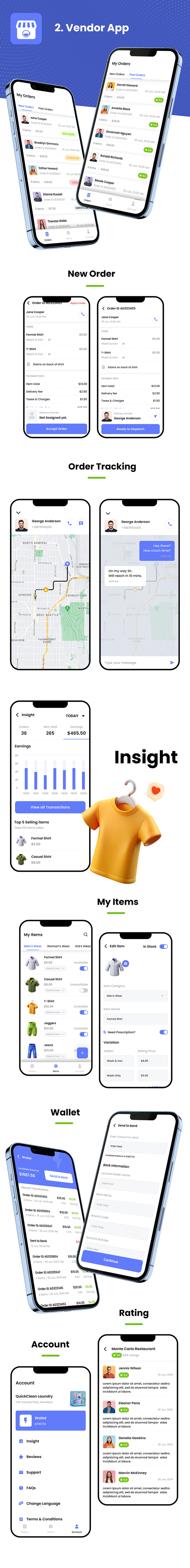 6 App Template | Multi Vendor Laundry Service Booking App | Dry Cleaning App | FLUTTER | DeliWash - 7