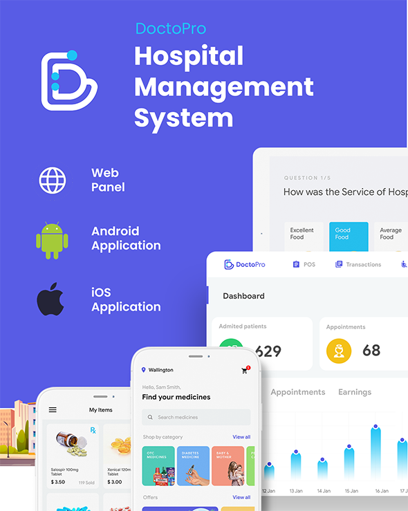 17 Templat| Pemesanan Janji Dokter| Sistem POS manajemen rumah sakit| Pengiriman Obat | Doktopro - 3