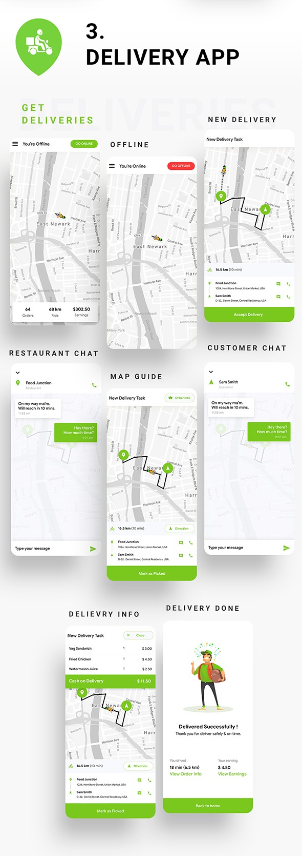 7 App Template| Food Ordering | Food Delivery | Multi Restaurant Food Order Management  App|  Foodoz - 9