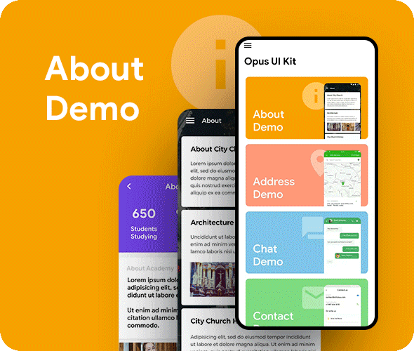 Ionic UI Element with 100+ Screen| Ready to Use  Android, iOS App screen Template | Opus UI Element