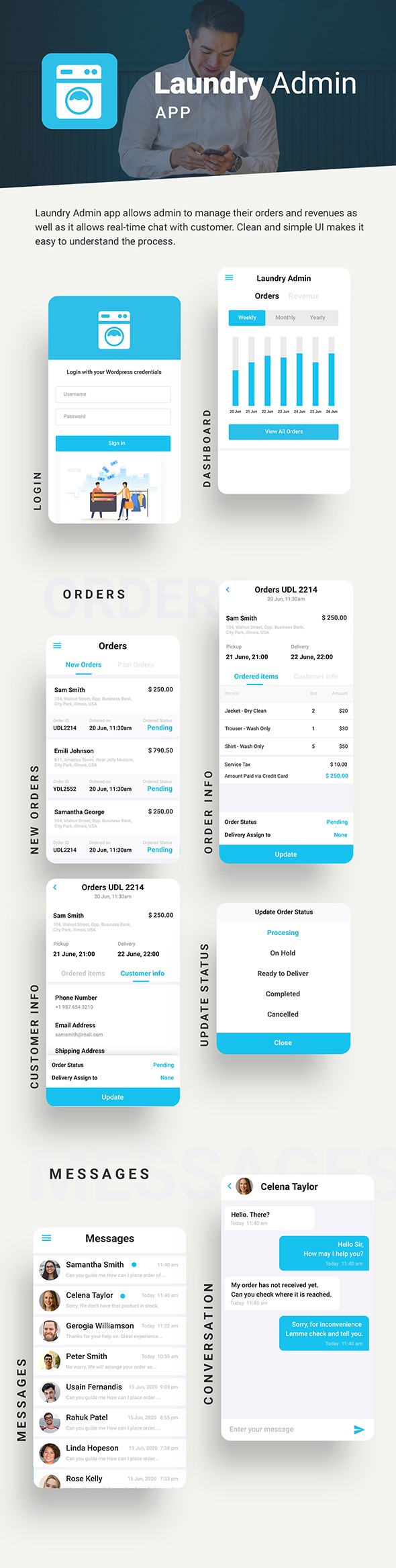 Laundry Delivery App |Android + iOS App Template | 3 Apps | (HTML+CSS files IONIC 5) Quickwash - 6