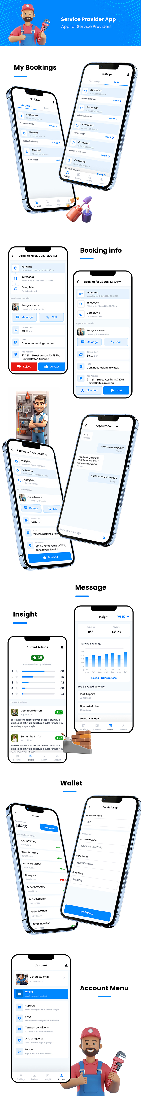 4 App Template| Service Booking|Home Service Provider| Professional Service Booking| Ionic8 Qservice