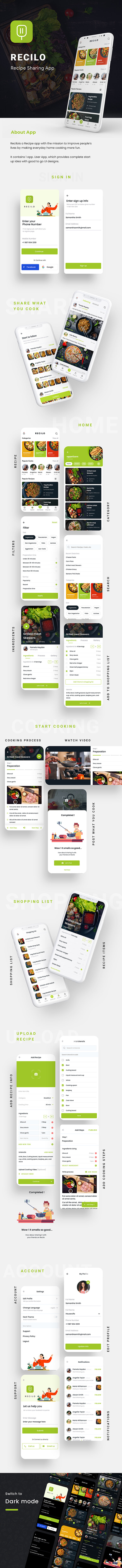 Online Recipes & Cooking Android + iOS App Template | Flutter 2 | Recilo - 1