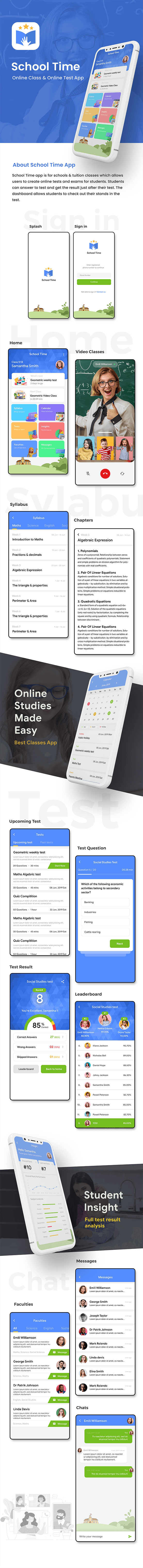 8 App Template | Student Management| Parent-School Communication| eLearning| School Time - 5
