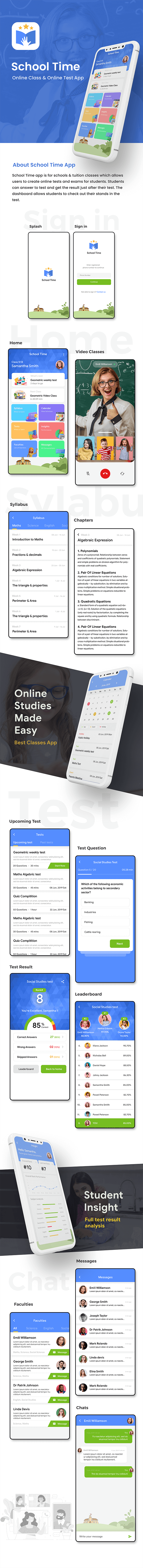 Online Class & School App | Coaching App Template | Android + iOS | Flutter 2 | School Time - 1