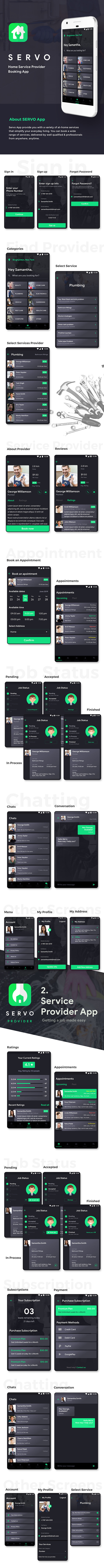 4 App Template| Home Service Finder App| Home Service Provider App| Service Booking app| Servo - 3