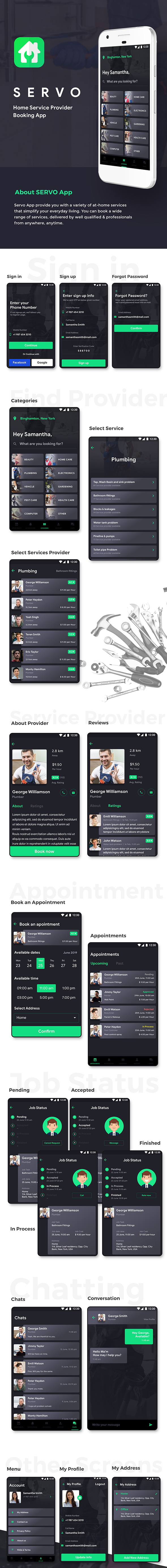 COMPLETE APP | Home Services Booking Full Application | Service Provider Finder App | Servo