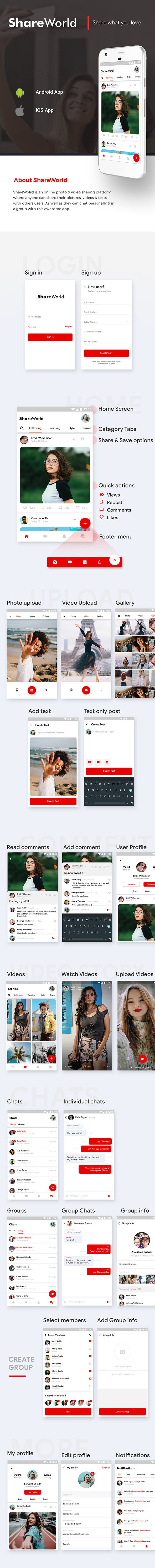 Social Network App Template| Video Story, Chats, Group Chats| Android + iOS |IONIC 5 - 3