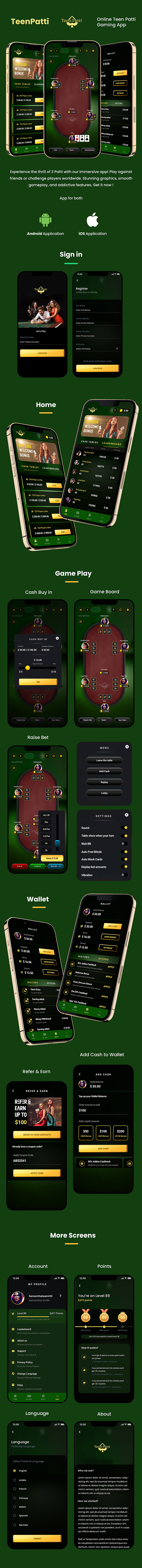 2 App Template | Online TeenPatti Gaming App | Cards Gaming Mobile App | TeenPatti - 5